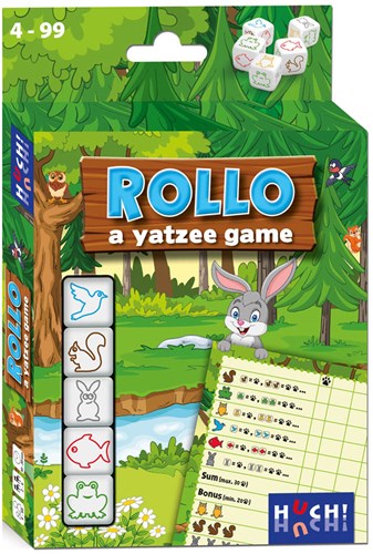 Asmodee Würfelspiel Rollo Tiere - Yatzee Variante für Kinder