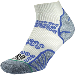 1000 Mile Laufsocken Lite Anklet Herren recycelt silber-blau