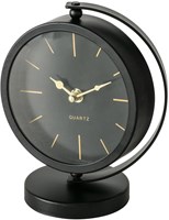 Boltze Home Tischuhr Metall 16x10xh20cm stilvolle Uhr Dekoration