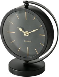 Boltze Home Tischuhr Metall 16x10xh20cm stilvolle Uhr Dekoration