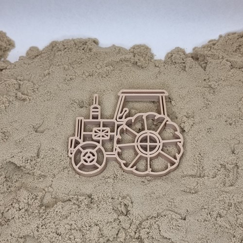 Grennn Traktor Ausstecher biologisch Plastik für Knete und Sand-2