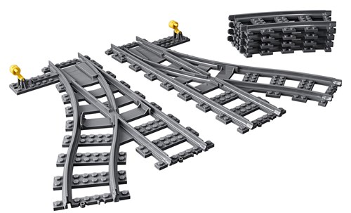 LEGO City Eisenbahn Weichen - Erweiterungsset 60238 Schienen-2