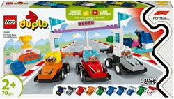 LEGO DUPLO F1 Rennwagen und Fahrer Bauset - Lernspielzeug für Kinder