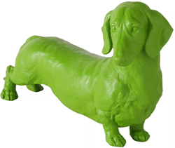 Boltze Home dekorative Dackel Figur Polyresin 38x24cm Hund