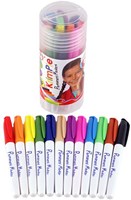 Collall Krimpie-Marker-Set Permanentmarker 12 Farben für Bastelprojekte
