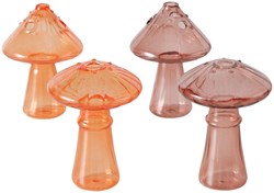 Boltze Home Glasvase Pilz Dekoration H10,5 cm