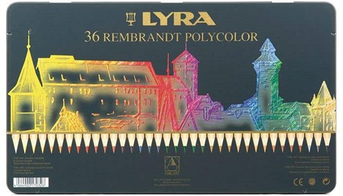 Caran d'Ache Farbstifte Rembrandt Polycolor 36 Farben Blechdose Set