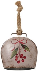 Boltze Home Weihnachtsglocke Dekoanhänger mit Juteseil 11,5x5x12cm Metall