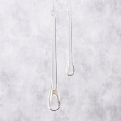 Boltze Home Acryl Tropfen Weihnachtsdeko Set 2-teilig transparent