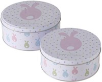 Boltze Home Aufbewahrungsdose Set - Ostermotiv - 2 Stück - Mehrfarbig - Keksdose