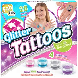 Goliath Glitzer Tattoos Bastelset - temporäre Tattoos für Kinder