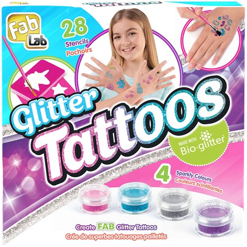 Goliath Glitzer Tattoos Bastelset - temporäre Tattoos für Kinder