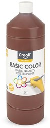 Creall Plakatfarbe Dunkelbraun 1 Liter - Schulmalfarbe für Kinder