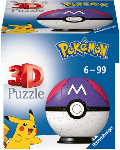 Ravensburger Pokemon 3D Puzzle Masterball - 54 Teile - Spielzeug