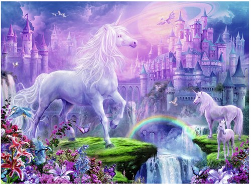 Ravensburger Puzzle Einhörner XXL Glitter Puzzle 100 Teile Kinder-2