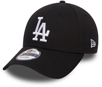 New Era Cap LA Dodgers schwarz-weiß - verstellbare Baseballkappe