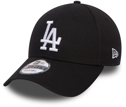 New Era Cap LA Dodgers schwarz-weiß - verstellbare Baseballkappe