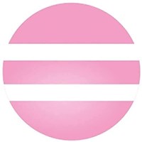 Heimess Perlen Spielzeug rosa-weiß gestreift für Schnullerketten