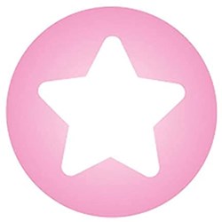 Heimess Holzperlen Spielzeug rosa mit weißem Stern - Baby Beißring