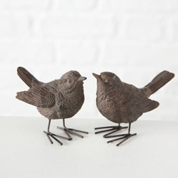 Beeldje vogel Spatz H6cm polyresin