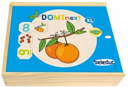 Beleduc Lernspiel DOMInext XL Obst & Gemüse Karton