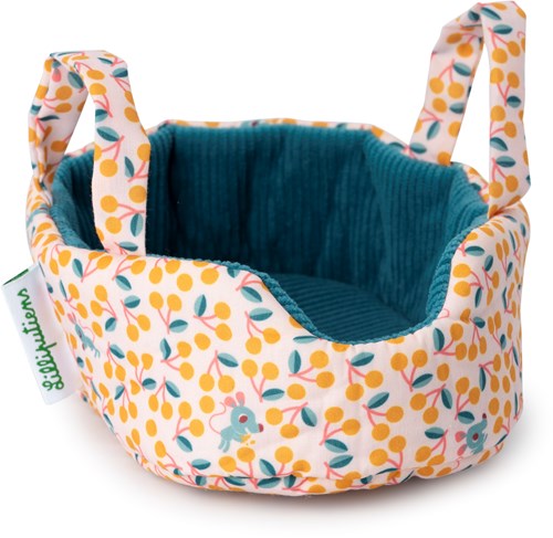 Lilliputiens Katze Kuscheltier Jeanne mit Körbchen - interaktives Spielzeug-3