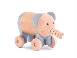 Bajo Holz Spardose - Fahrender Elefant für Kinder
