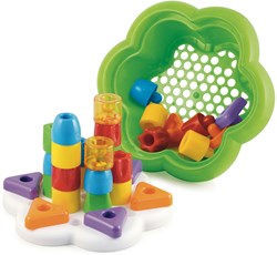 Quercetti Baukasten Lernspielzeug bunt für Kleinkinder