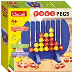 Quercetti Brettspiel Vier gewinnt Strategiespiel für Kinder