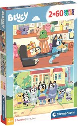 Clementoni Puzzle Bluey 2x60 Teile - Kinderpuzzle aus Karton
