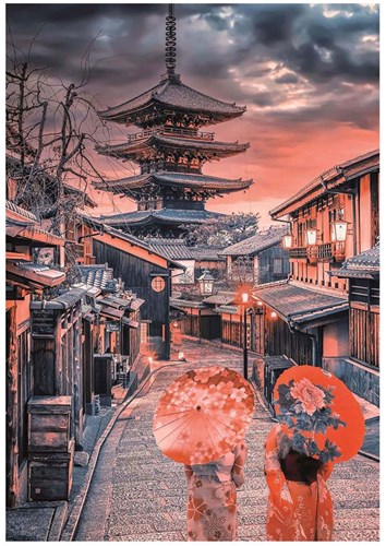 Clementoni Puzzle - 500 Teile - Kyoto Abend - High Quality Collection-2