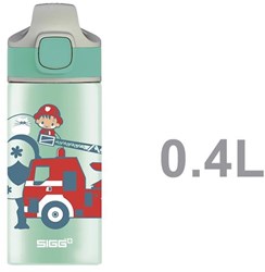 SIGG Kinder Trinkflasche Aluminium Feuerwehrmann 0,4l BPA-frei