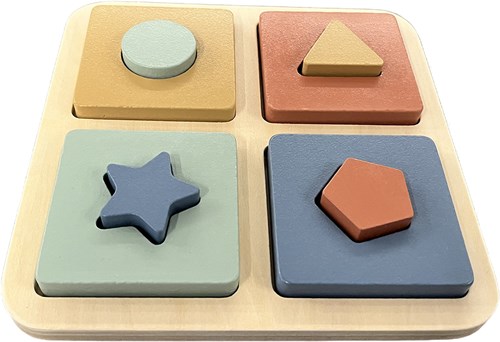Atan Holzformenpuzzle pädagogisches Spielzeug bunt