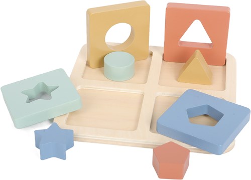 Atan Holzformenpuzzle pädagogisches Spielzeug bunt-3