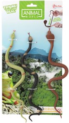 Toi-Toys Stretchy Schlangen Spielzeug 3-teilig Grün Gummi Kinder