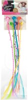 Toi-Toys Haarclip Mädchen bunte Haarzöpfe mit Herzen 6 Stück