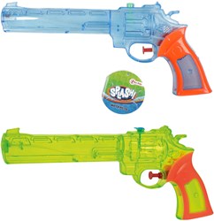 Cowboy Wasserpistole transparent Spielzeug Revolver mehrfarbig