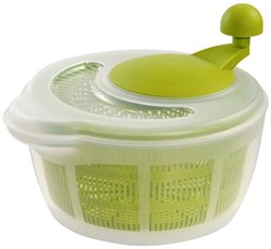 Westmark Salatschleuder Küchenhelfer 5 Liter BPA-frei grün transparent