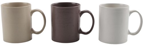 Koffiemok Ø8.2x9.8cm aarde 320ml 6st