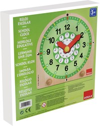 Jumbo Lernuhr aus Holz für Kinder - pädagogische Uhr