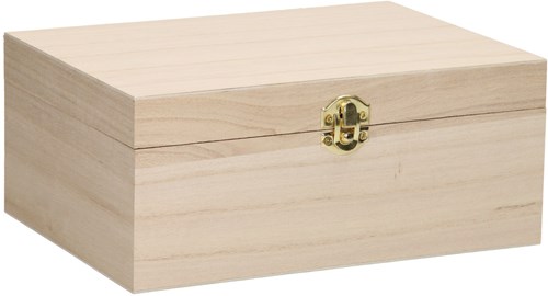 Hobbygroep Holz Aufbewahrungsbox mit Klappdeckel 23x16,9x10 cm-3