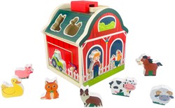 Playwood Formen-Steckspiel Bauernhof Holzspielzeug Motorik Lernen