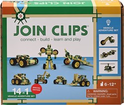 JOIN CLIPS Bauset Fahrzeuge Abenteuer 14-in-1 Konstruktionsspielzeug