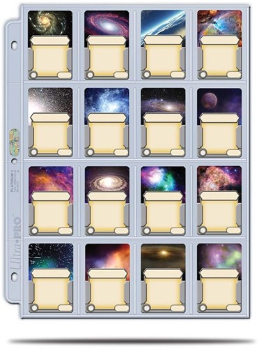 Ultra Pro Kartenmappe Zubehör 16-Pocket Platinum Seiten 41x63mm