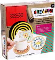 Creafun Bastelset Untersetzer gestalten - buntes Mosaik DIY Set