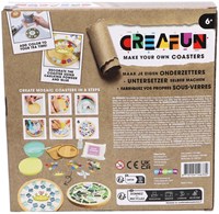 Creafun Bastelset Untersetzer gestalten - buntes Mosaik DIY Set-2