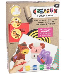 Creafun Gips gießen Bauernhof Bastelset für Kinder Bauernhoffiguren