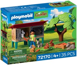 Playmobil Country Kaninchenstall Spielset Bauernhof Tiere 72170