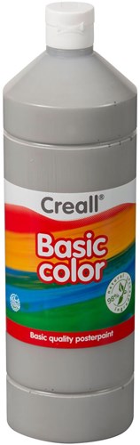 Creall Plakatfarbe grau - Schulmalfarbe 1 Liter für Kinder-2