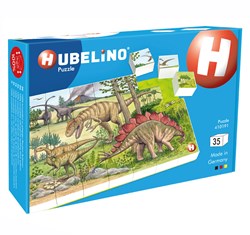Hubelino Blokpuzzel Dinosaurus Wereld, 35st.